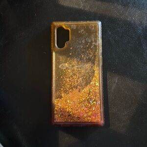 S22 Ultra Glittery Gold Phone Case